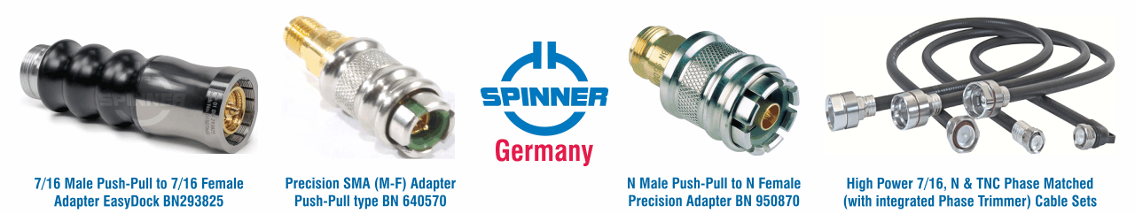 Spinner Germany Push Pull Adapters and Cable Assemblies