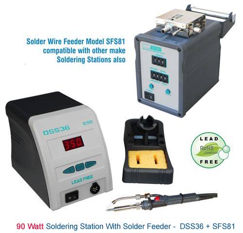 DSS36 Soldering Station with SFS81 Solder Wire Feeder
