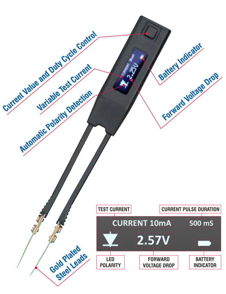 Smart Tweezers Iskra - LED Tester