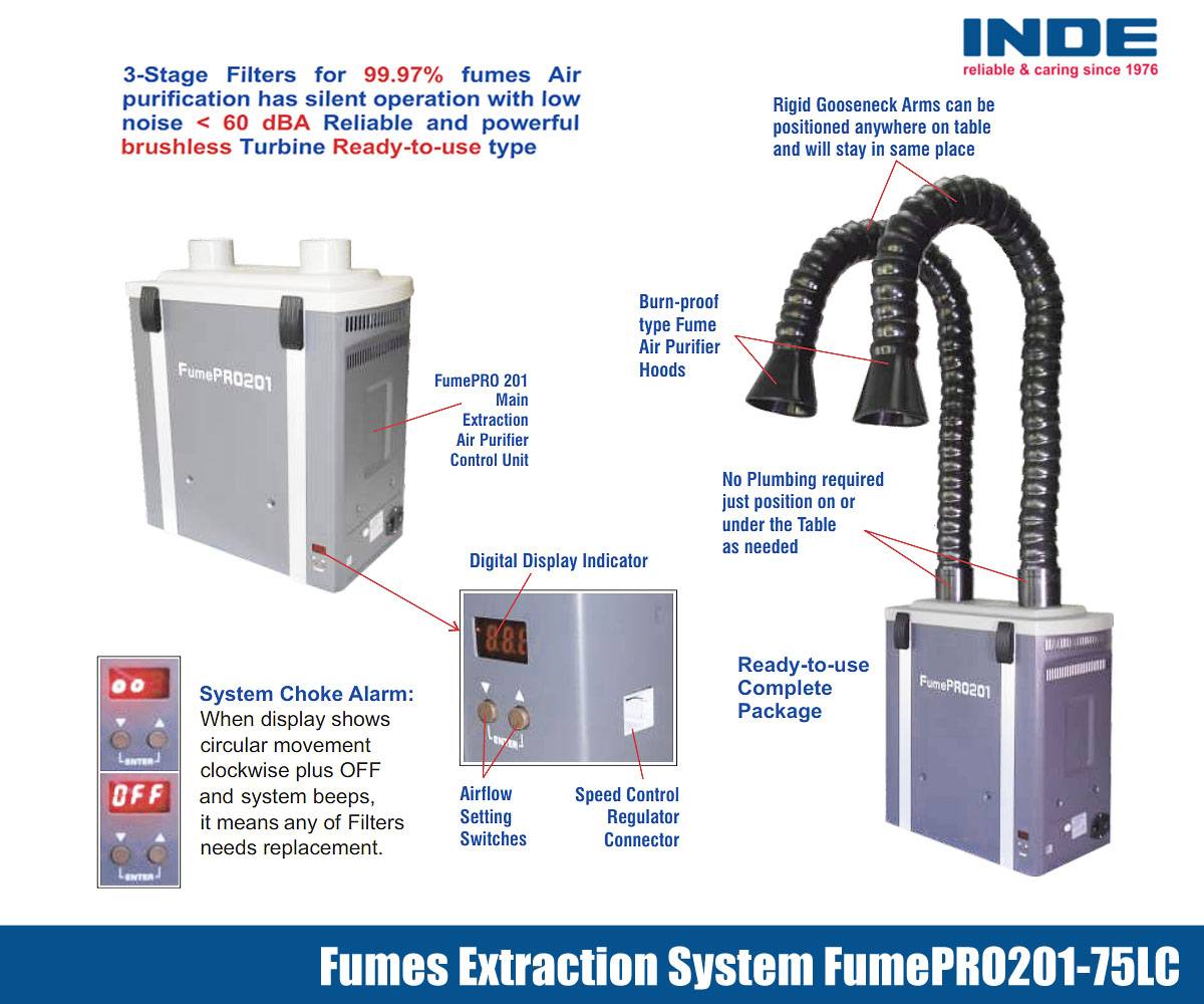 Fume Extraction System, Fume Absorbers India Solder Fumes, Chemical