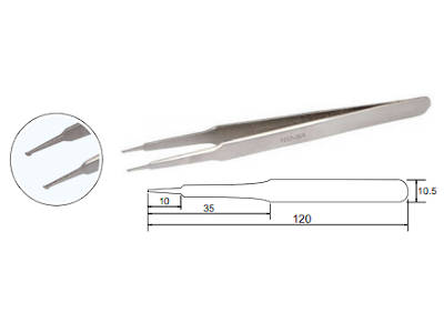 Precision Tweezer for miniature SMD Chip Components Handling 102-SA