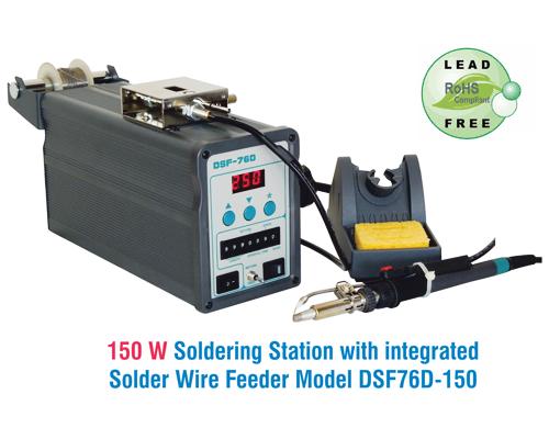 150 Watt Soldering Station DSF76D-150 With Integrated Solder Wire Feeder