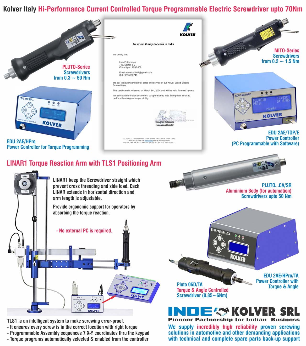 Electric Screwdriver from Kolver in India